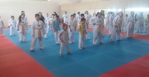 Taekwondo çalışmaları sürüyor!