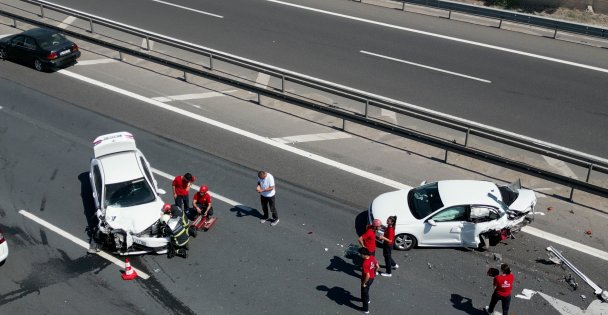 TEM Otoyolu'nda iki ayrı kaza