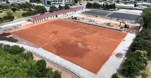 Tenis merkezinde tamamlanma %80