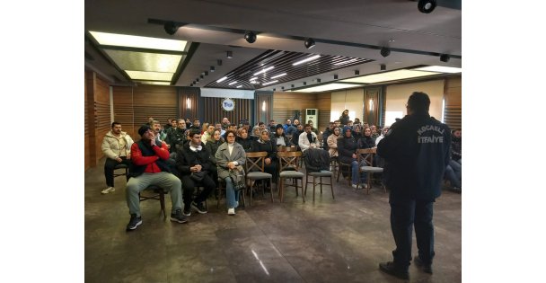 Tesis personellerine yangın eğitimi verildi