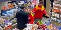 Alkollü müşteri, akaryakıt istasyonu çalışanını böyle darbetti
