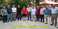 Balıkçılara destek verdi!