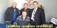 Çalcalılar çocukları sevindirdi!