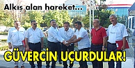 Güvercin uçurdular!