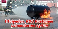 İtfaiyeden, KOÜ Hastanesi çalışanlarına eğitim