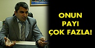 Onun payı çok fazla