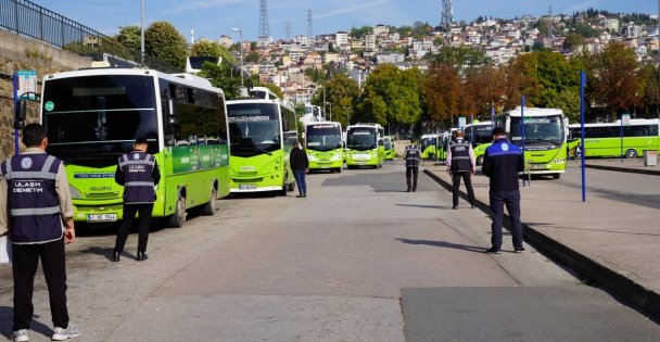 Toplu taşımada 120 araca sıkı denetim