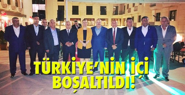 Türkiye'nin içi boşlatıldı