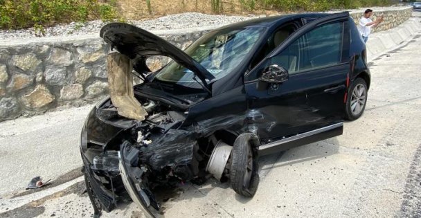 Yaklaşık 50 metre savrulduktan sonra durabildi