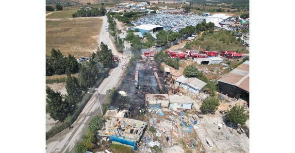 Yediemin otoparkında yangın