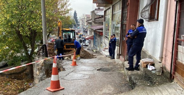 Yol çökmüştü, hasarın boyutu gündüz ortaya çıktı