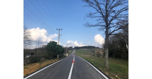 Yollar çevreci boyalar ile boyanıyor