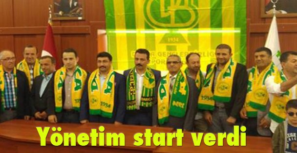 Yönetim start verdi