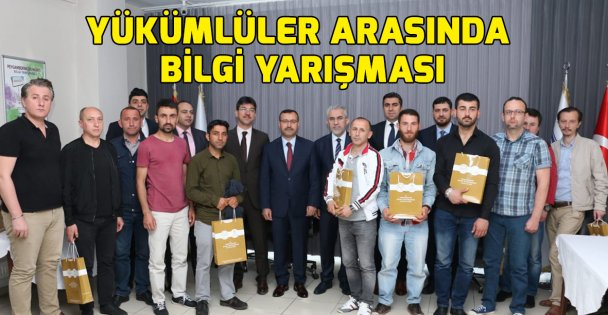 Yükümlüler arasında bilgi yarışması düzenlendi
