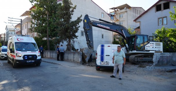 Zemin iyileştirme çalışması sırasında doğal gaz borusu delindi