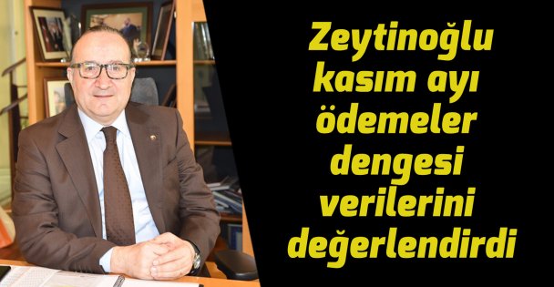 Zeytinoğlu kasım ayı ödemeler dengesi verilerini değerlendirdi